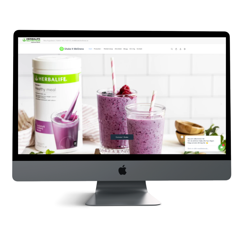 shake it wellness kundcase av Lean Designs